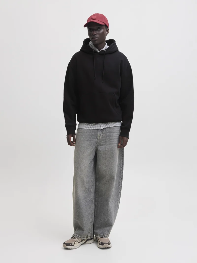 JJEACE SWEAT HOOD NOOS, Black