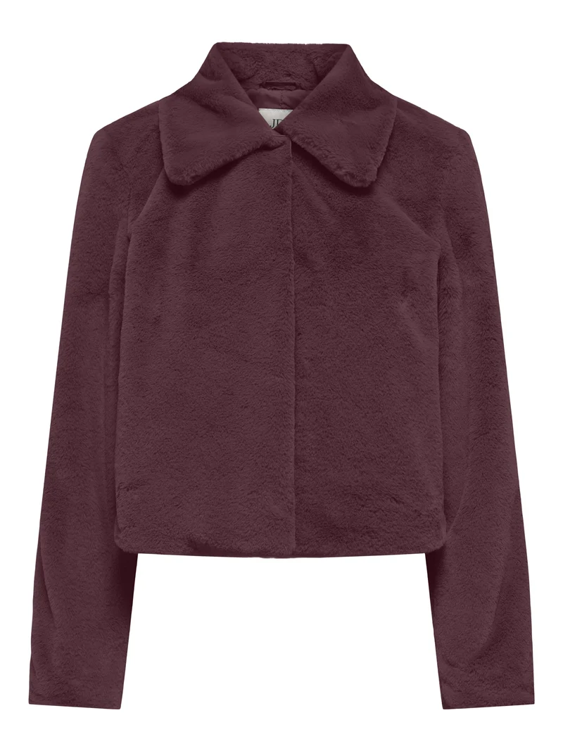 JDYMACY LIFE FAUX FUR JACKET OTW NO, Windsor Wine