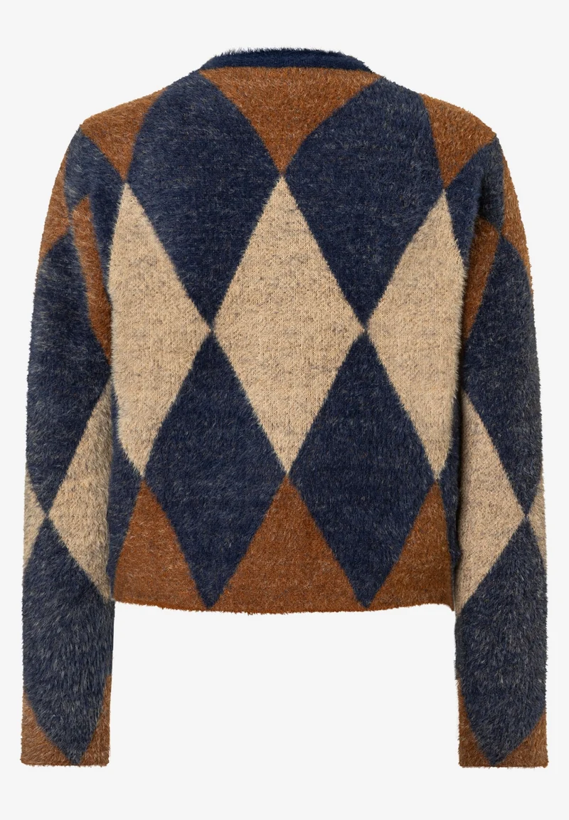 Argyle Cardigan, argyle knit
