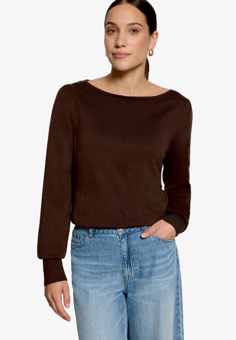 Strickpullover Kurz 1/1 Arm, Chocolate Plum