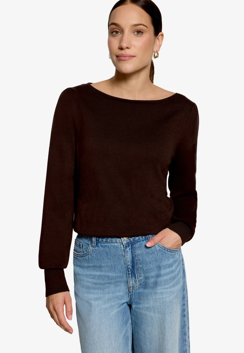 Strickpullover Kurz 1/1 Arm, Chocolate Plum