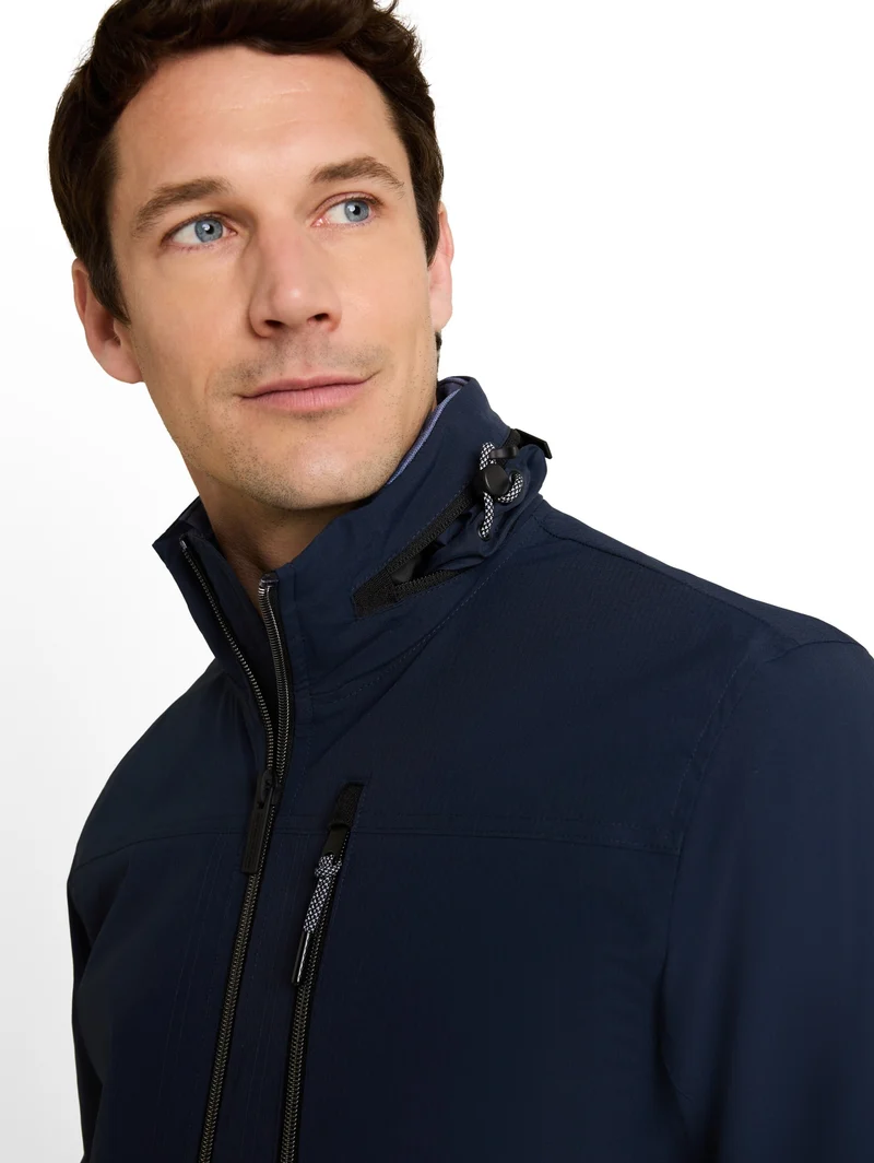 transseasonal blouson, sky captain blue
