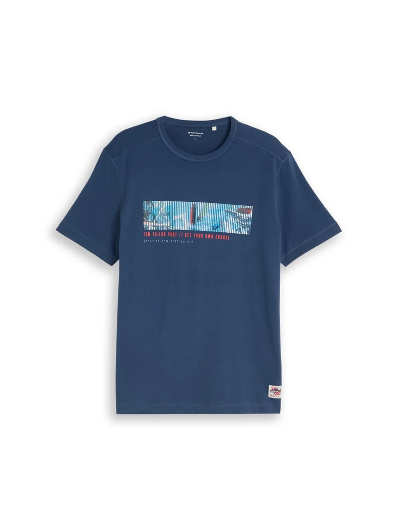 photoprint t-shirt, Dark Duck Blue