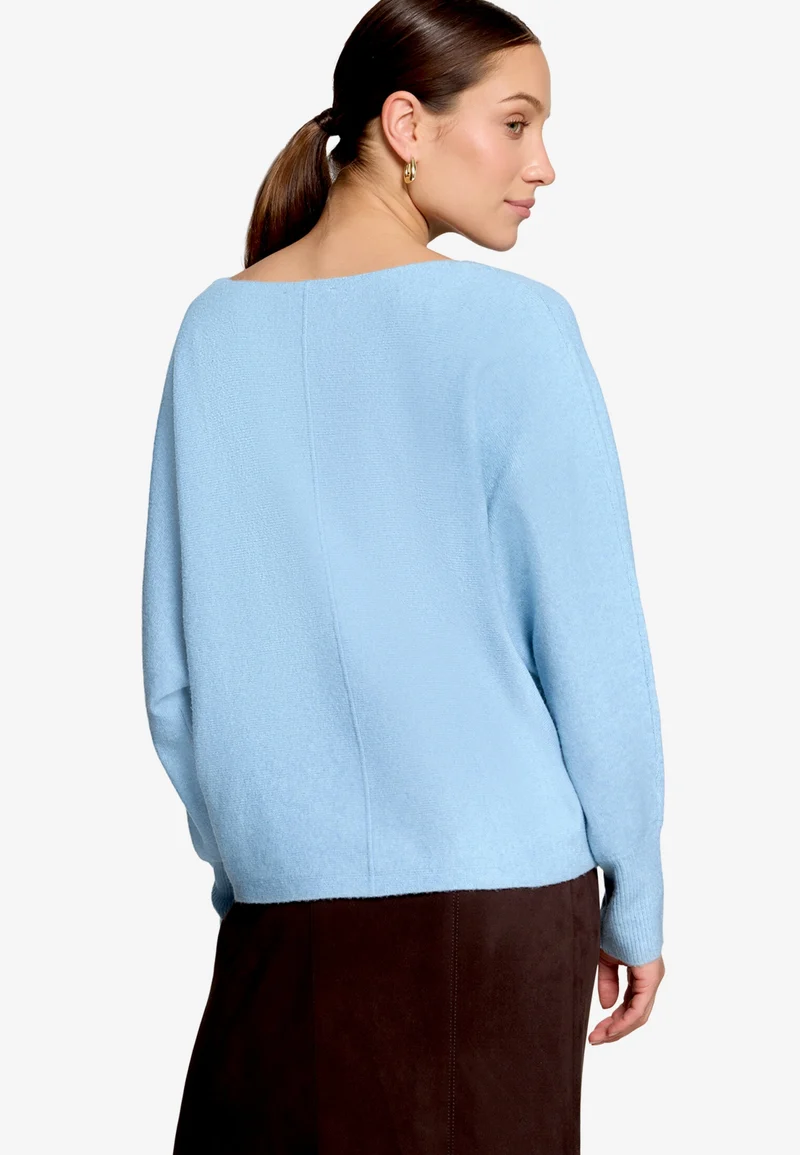 Strickpullover Kurz 1/1 Arm, Ashley Blue Melange