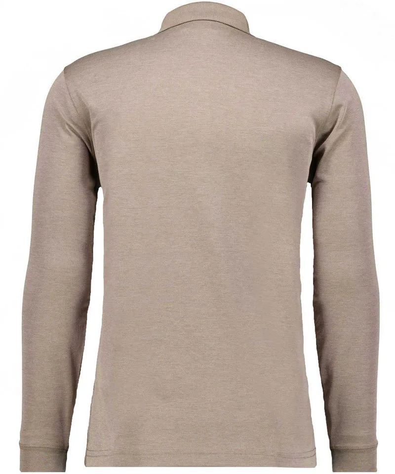 Polo soft knit LS, BEIGE MEL