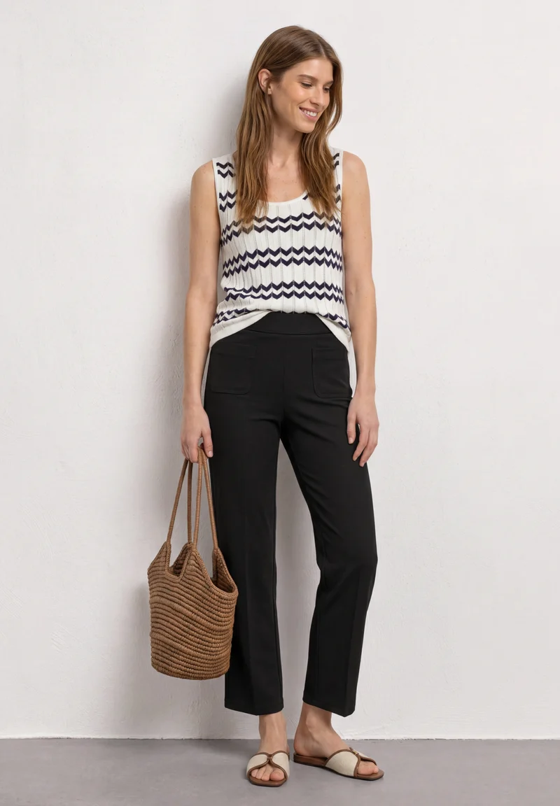 Style QR Amalia Straight leg F, Black