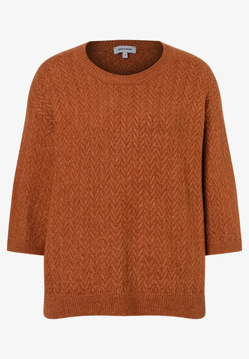 Pullover with Structure, cinnamon