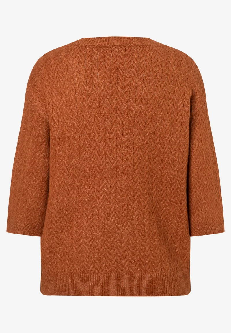 Pullover with Structure, cinnamon