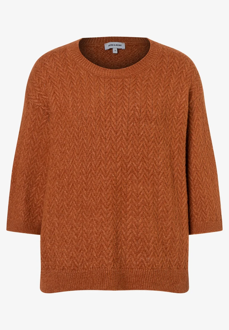 Pullover with Structure, cinnamon