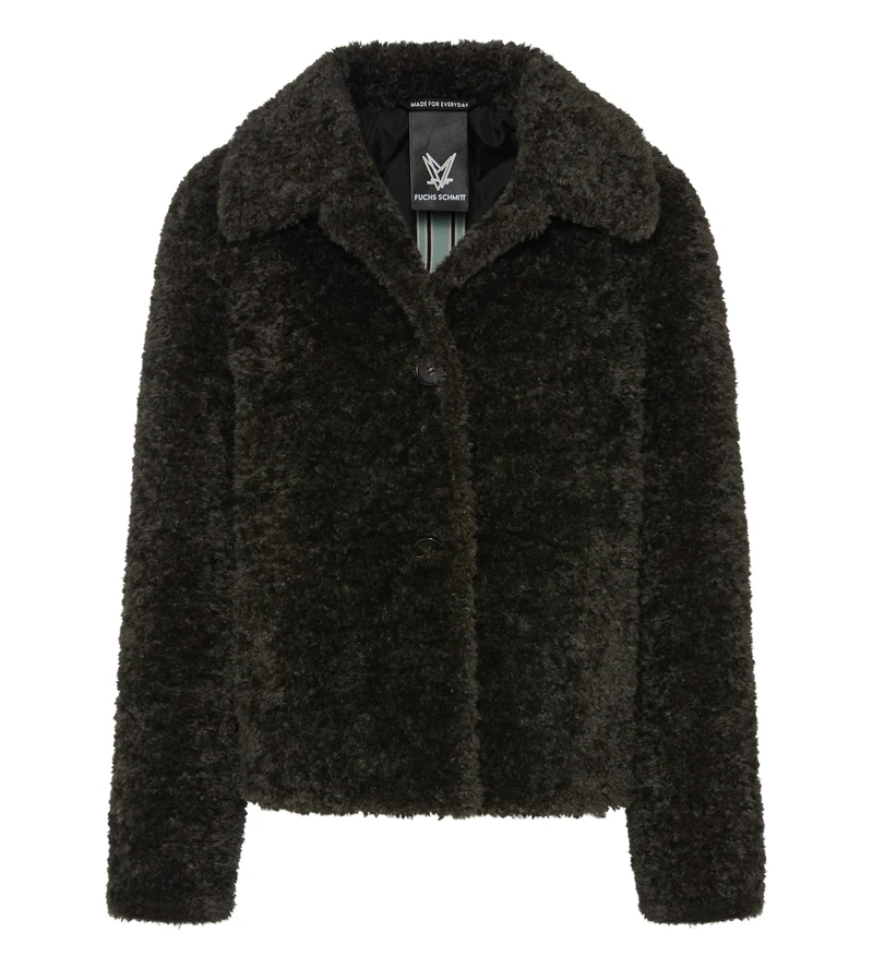 JACKE WEBPELZ, GRUEN