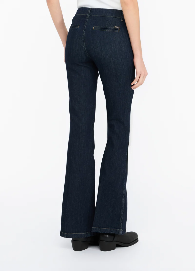 High-Rise Bootcut Jeans