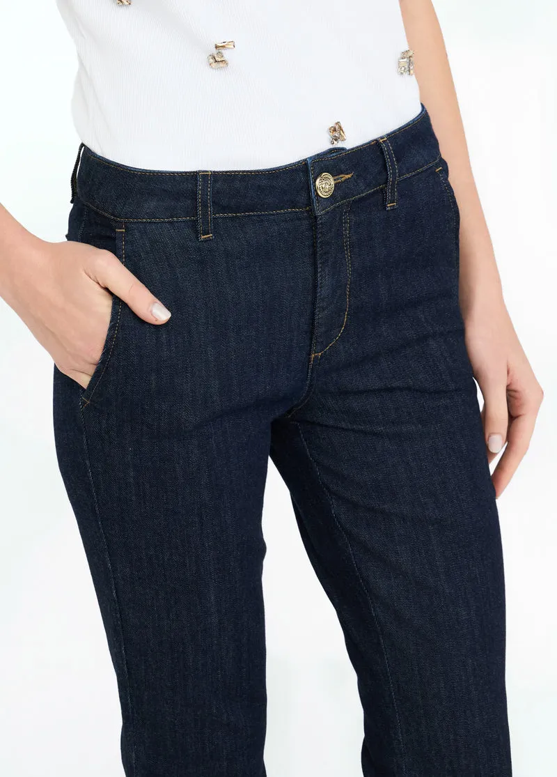 High-Rise Bootcut Jeans
