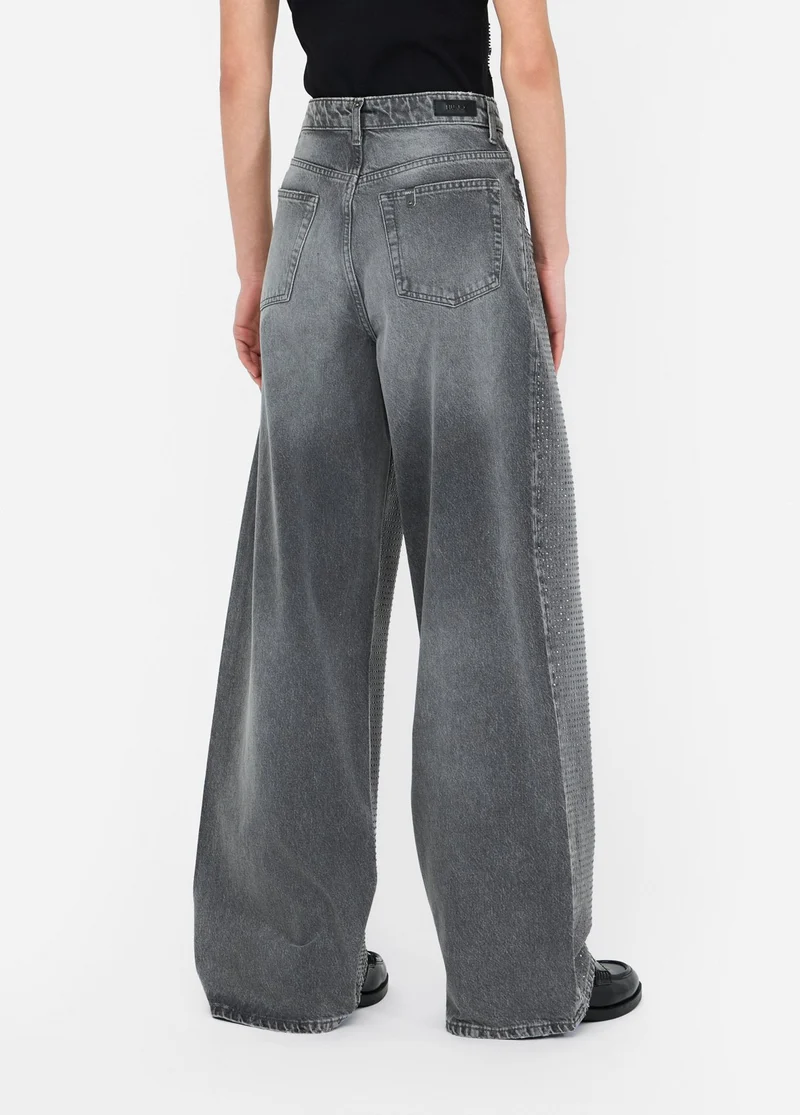 Studded baggy jeans