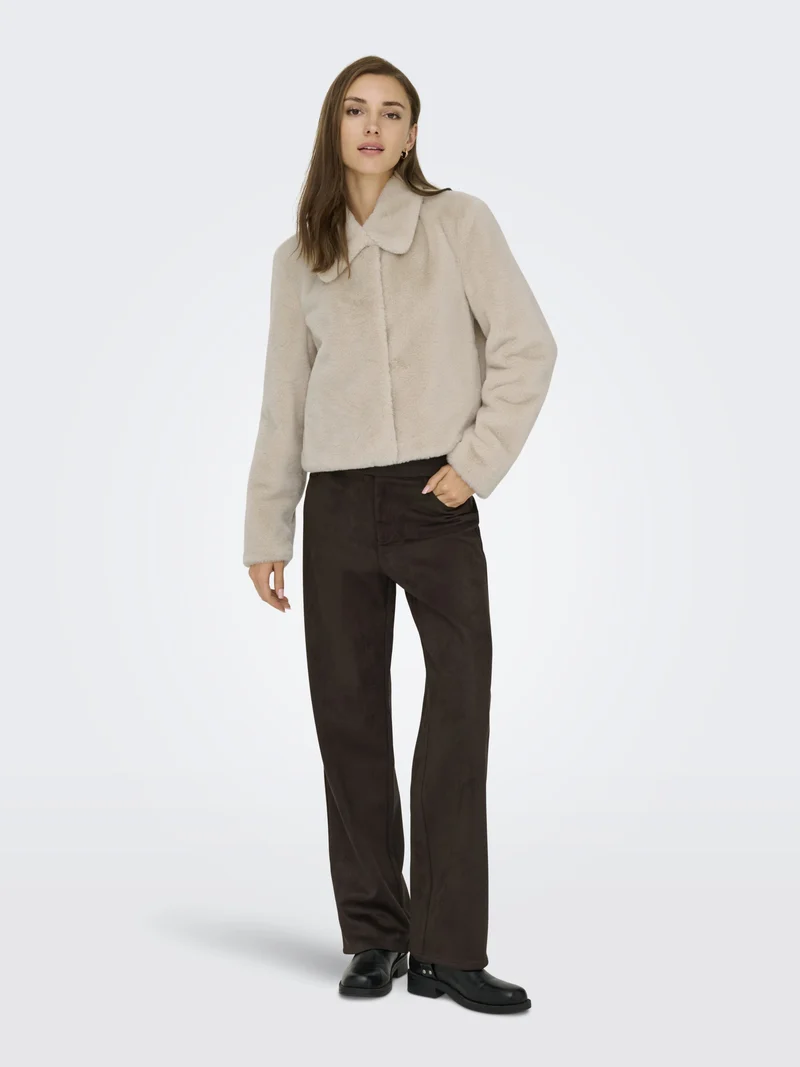 JDYMACY LIFE FAUX FUR JACKET OTW NO, Moonbeam