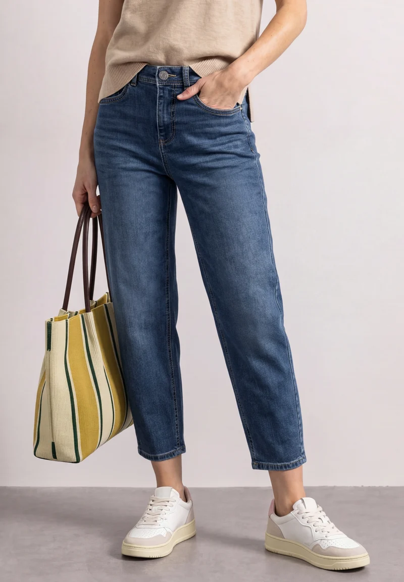 QR Style Karlie Barrel,hw,mid, Medium Blue washed