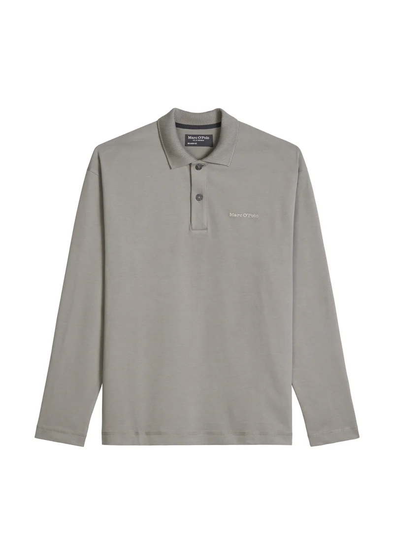Jersey Poloshirts Longsleeve, Graphite Dust
