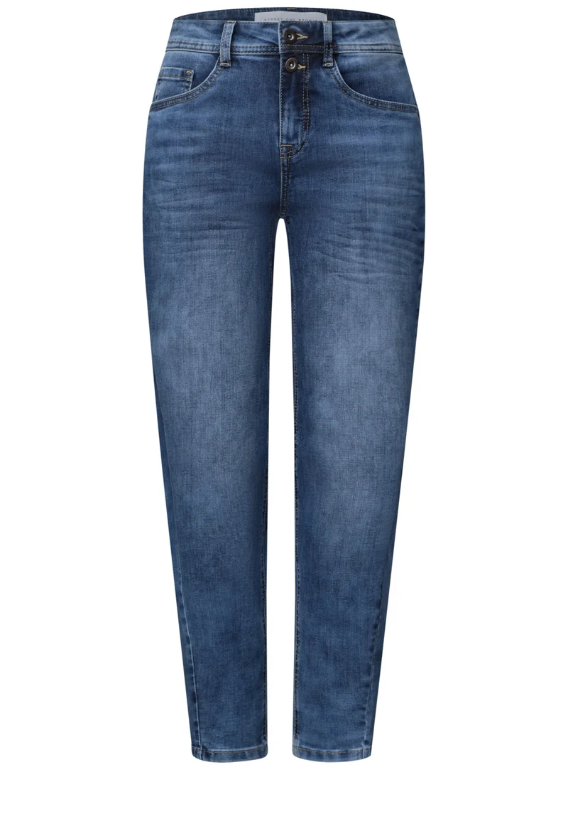 QR Studio Style Cleo Barrel Fi, authentic mid blue washed