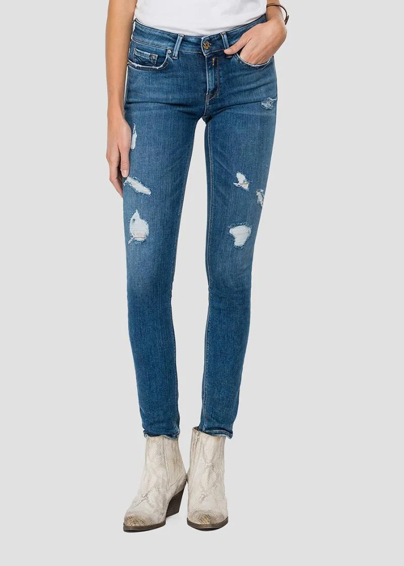 DÁMSKÉ REPLAY DŽÍNY SKINNY FIT