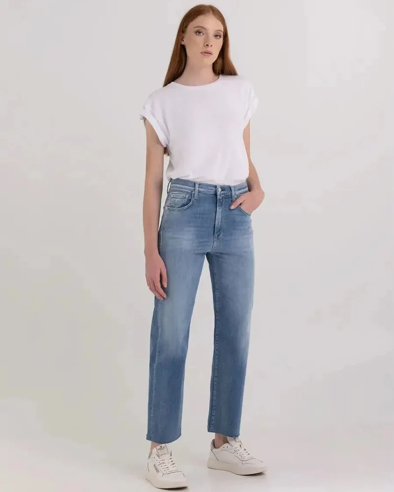REPLAY DÁMSKÉ DŽÍNY REYNE STRAIGHT FIT