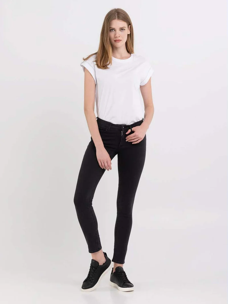 REPLAY DÁMSKÉ SKINNY FIT DŽÍNY STŘIHU NEW LUZ