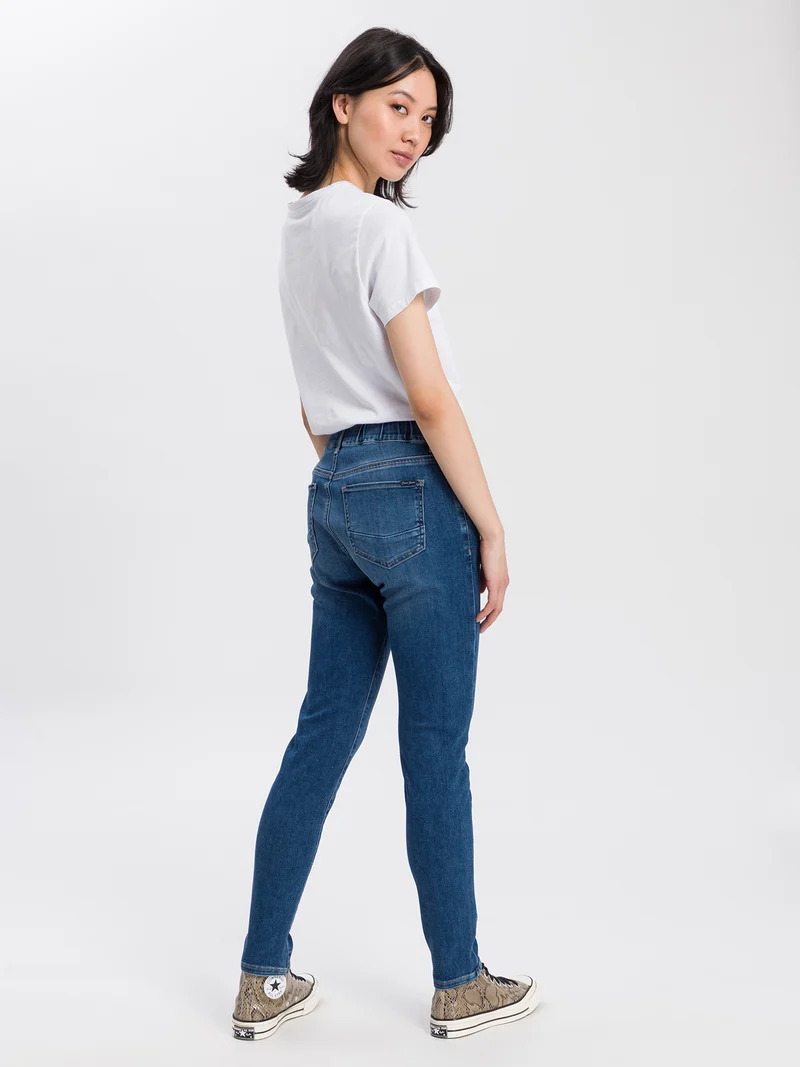 JANELLE | DAMEN SWEAT DENIM JOGG PANTS