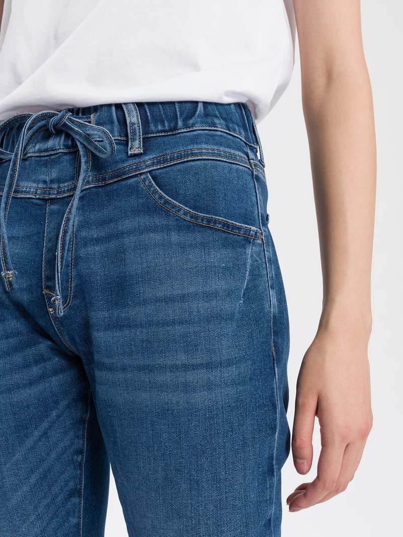 JANELLE | DAMEN SWEAT DENIM JOGG PANTS