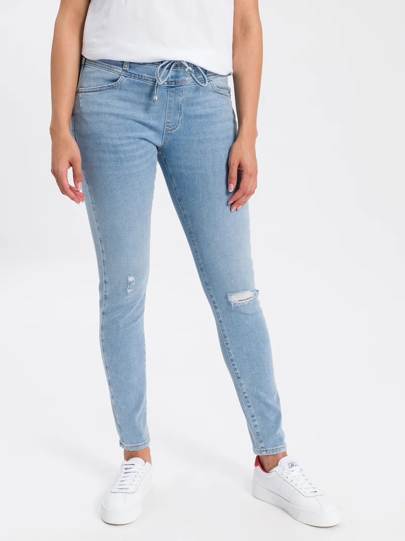 JANELLE | DAMEN SWEAT DENIM JOGG PANTS