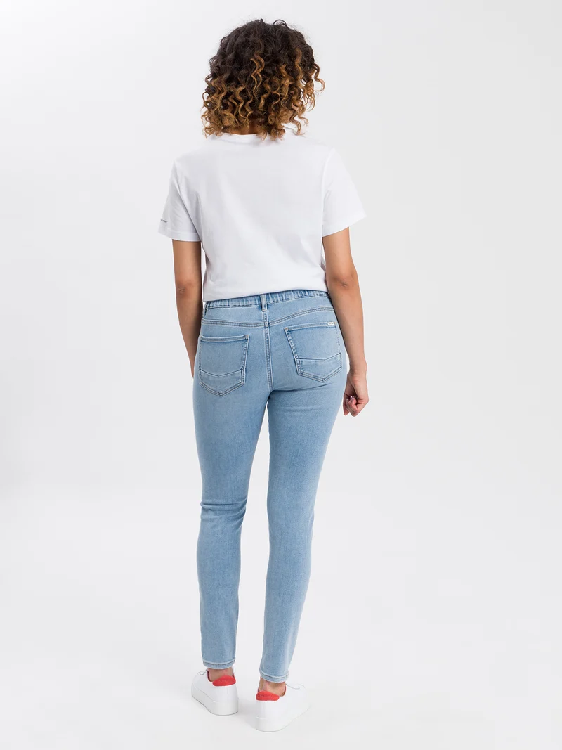 JANELLE | DAMEN SWEAT DENIM JOGG PANTS