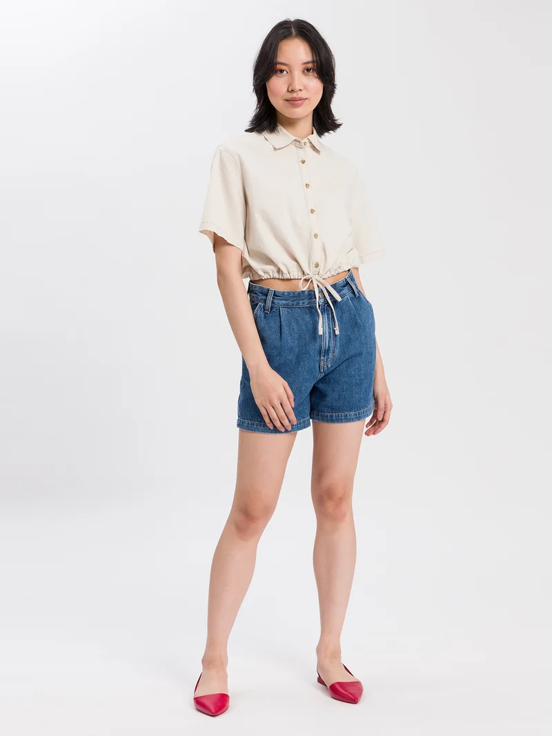 PLEATED CHINO SHORT | DAMEN JEANS SHORTS