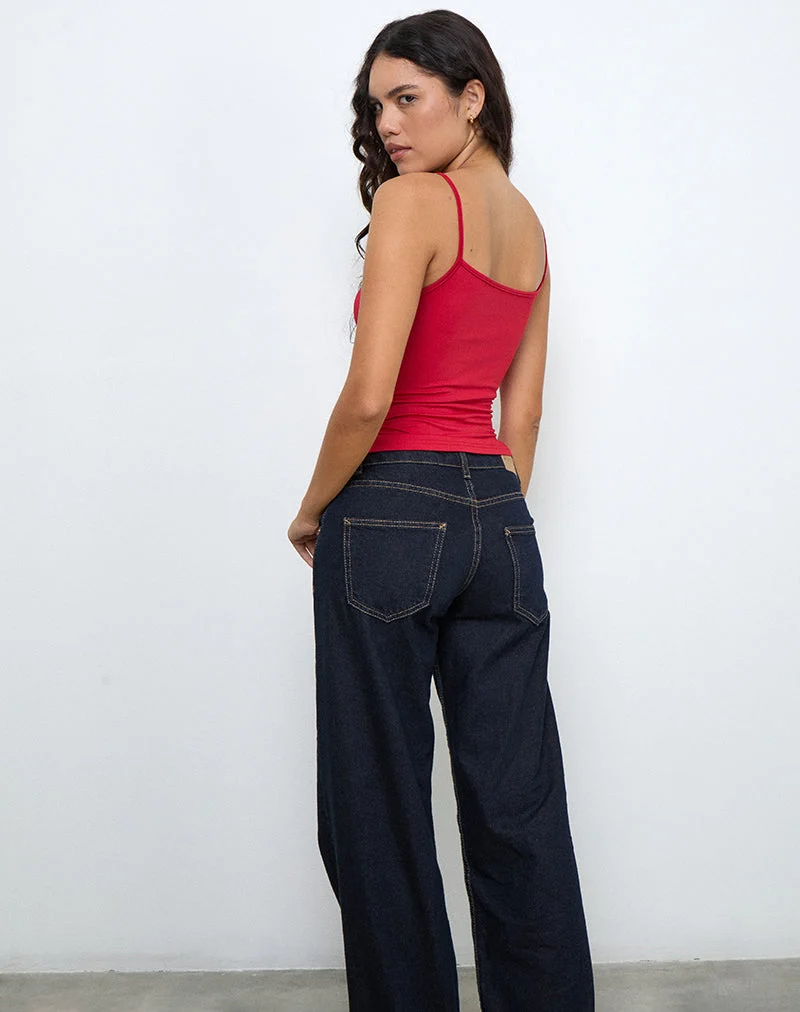 Jasila Vest Top in Rot
