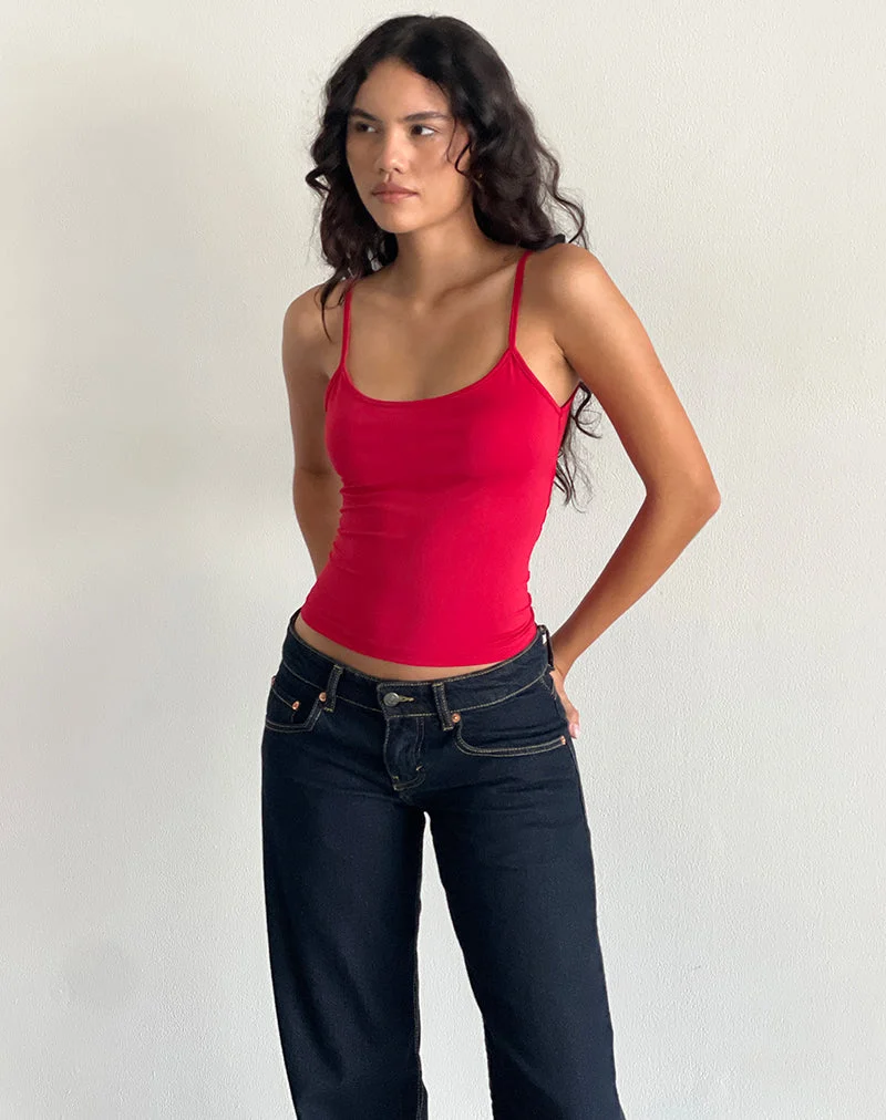 Jasila Vest Top in Rot