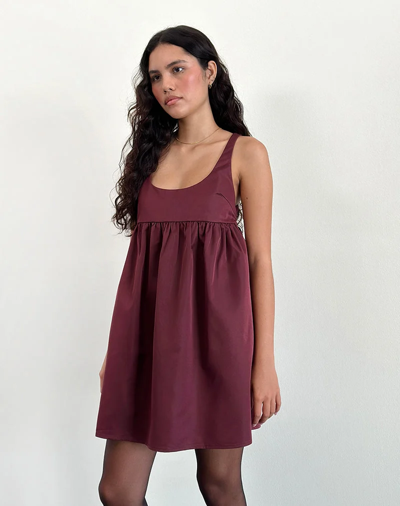 Marona Kleid in Dunkelbeere