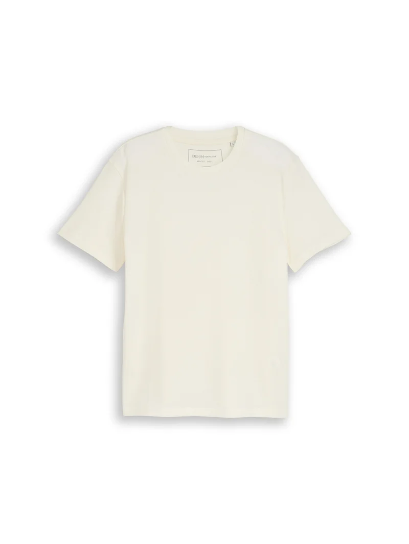 structured t-shirt, Wool White