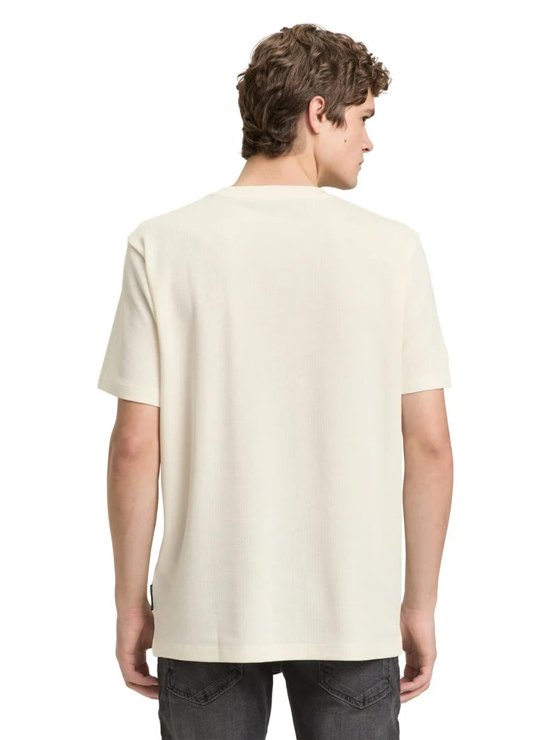 structured t-shirt, Wool White