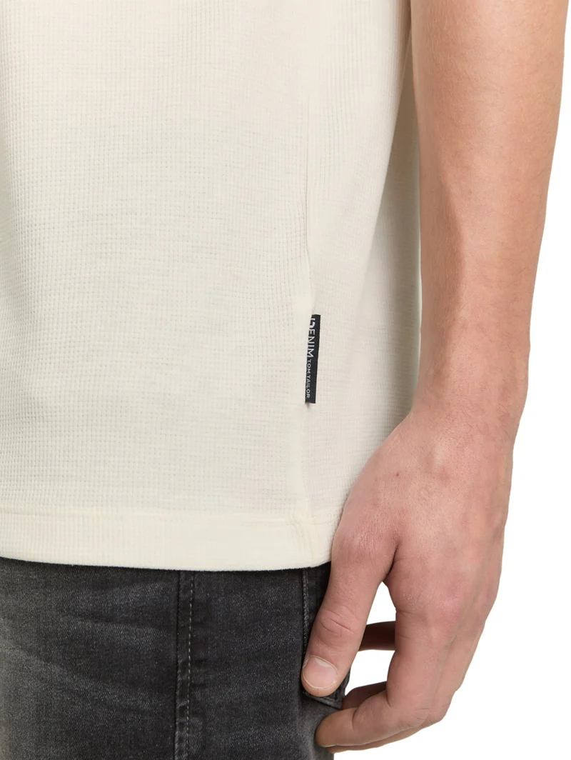 structured t-shirt, Wool White