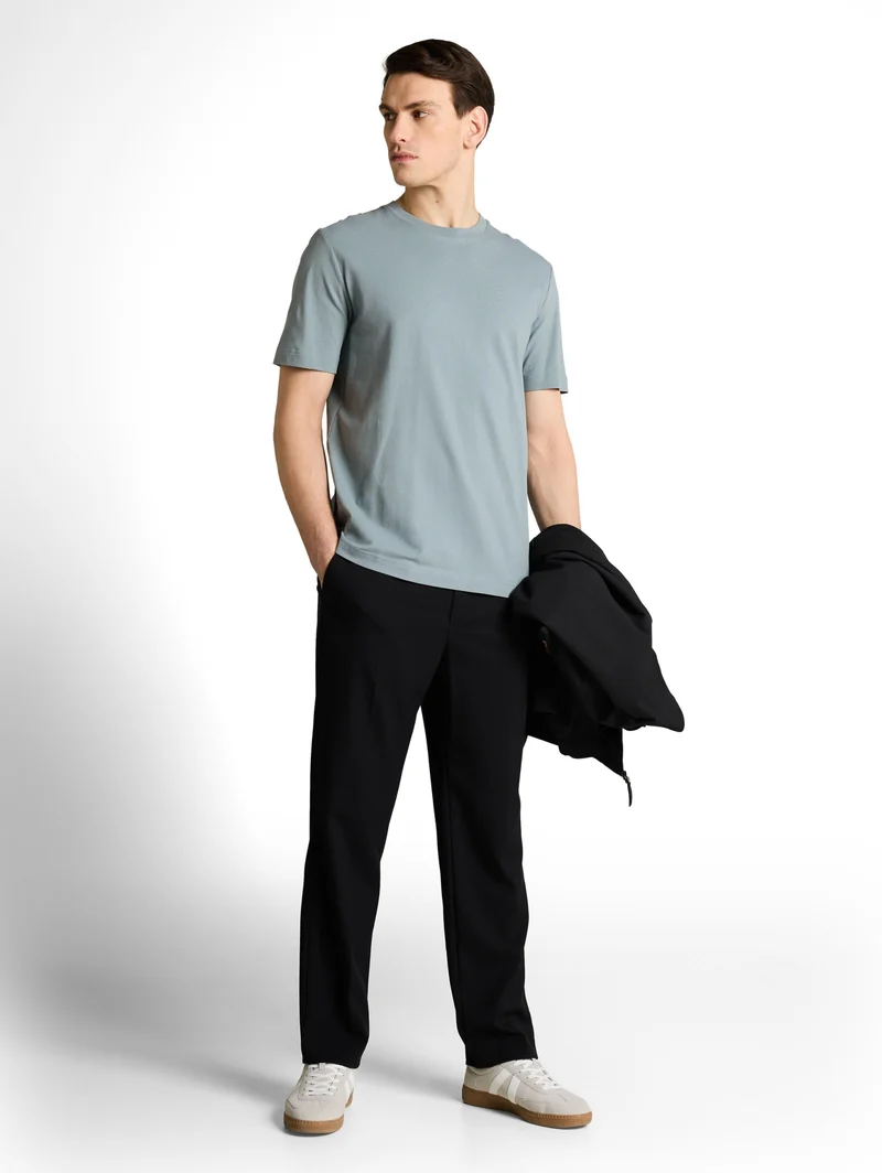 piqué t-shirt, grey mint