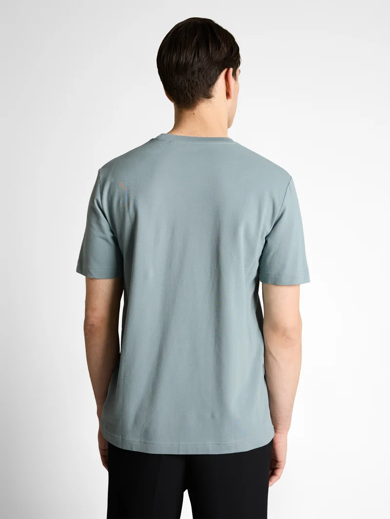 piqué t-shirt, grey mint