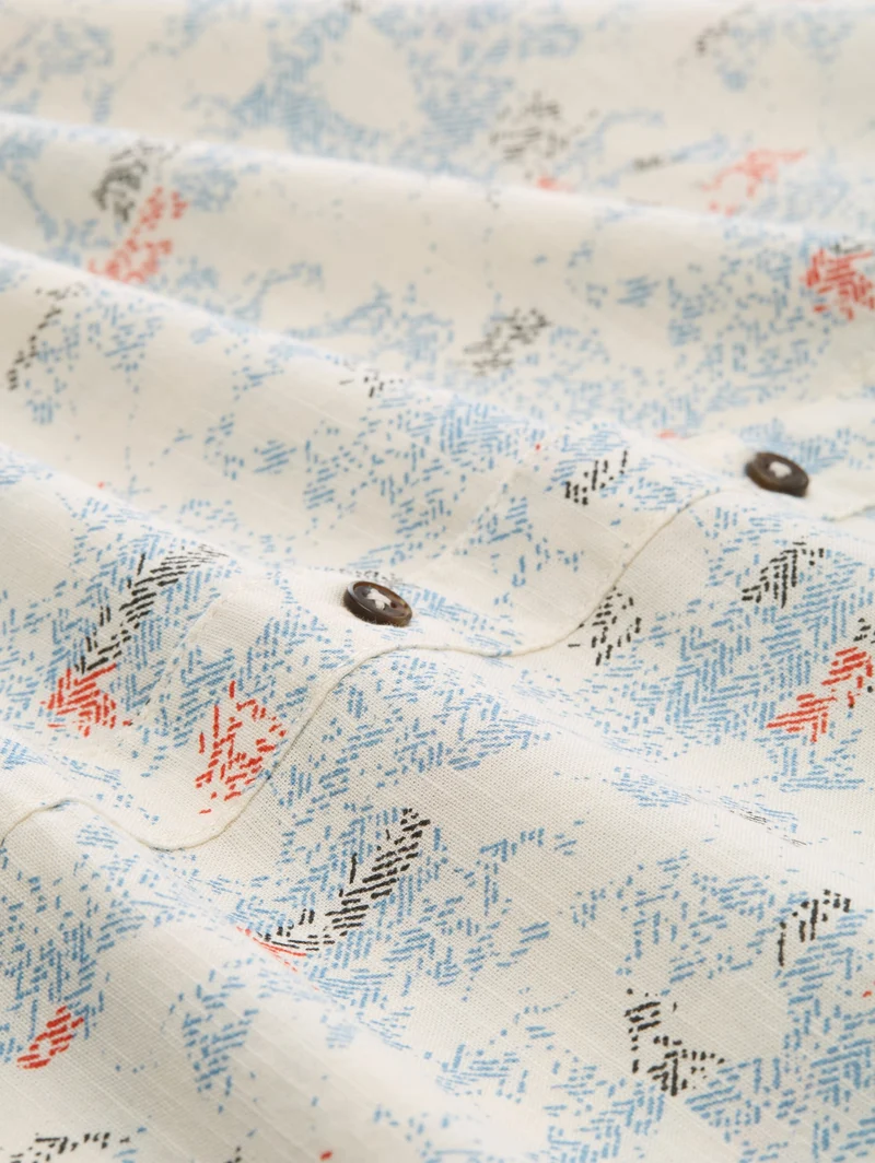 comfort printed shirt, offwhite structure design