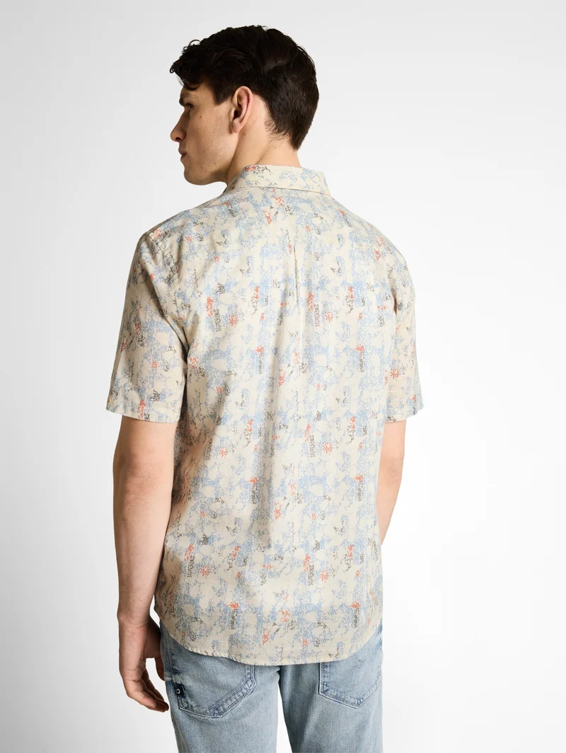 comfort printed shirt, offwhite structure design