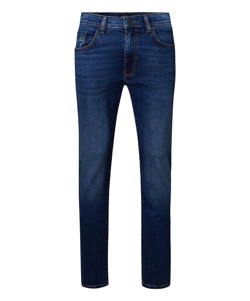 RANDO, blue/black used mustache