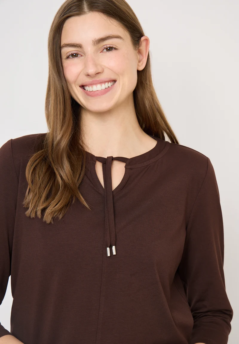 TOS Solid Tunic, macchiato brown