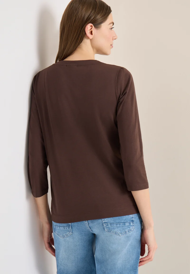 TOS Solid Tunic, macchiato brown