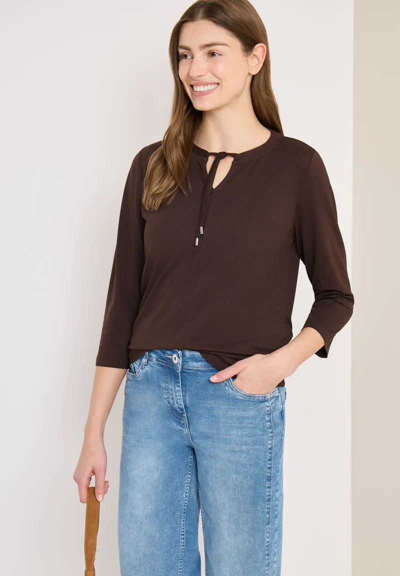 TOS Solid Tunic, macchiato brown