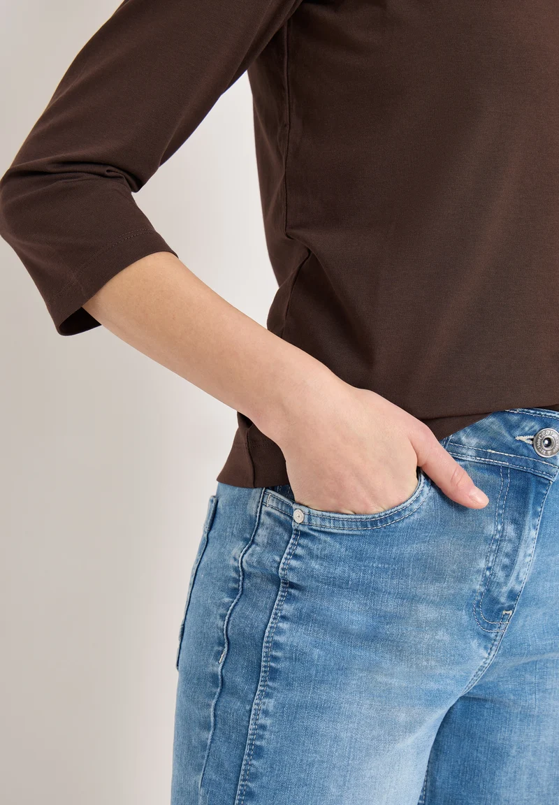 TOS Solid Tunic, macchiato brown