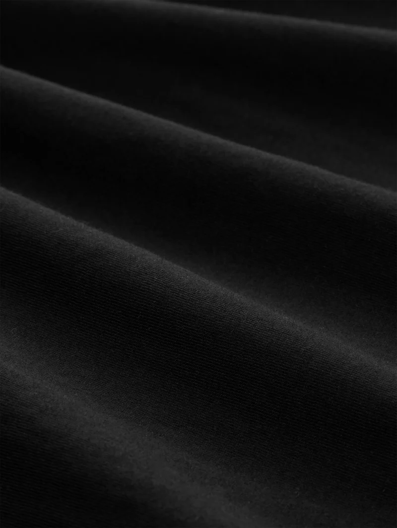relaxed printed t-shirt, Black