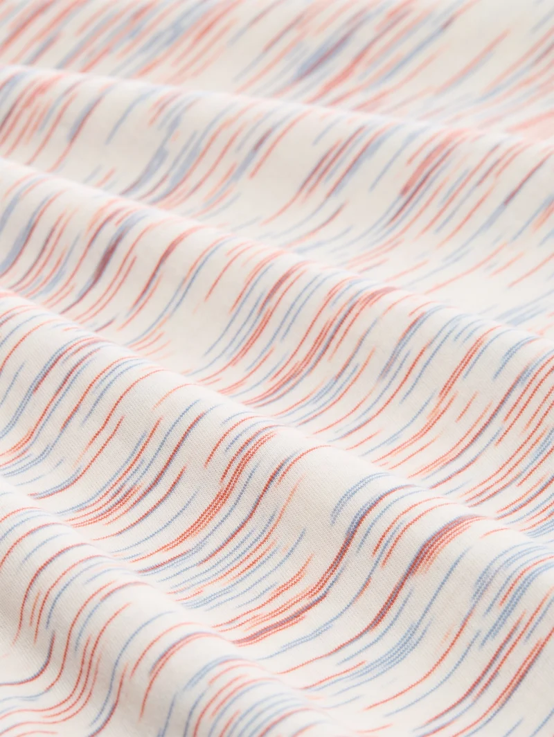 spacedye t-shirt, white orange blue multi inject