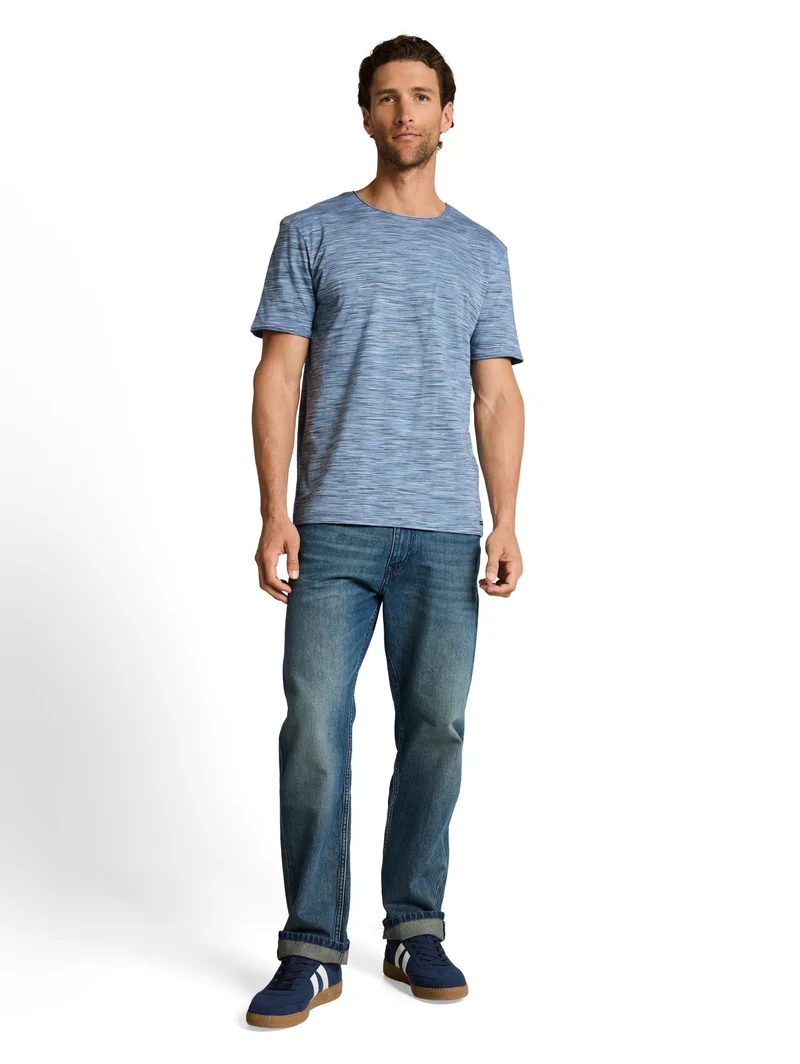spacedye t-shirt, blue multicolor inject