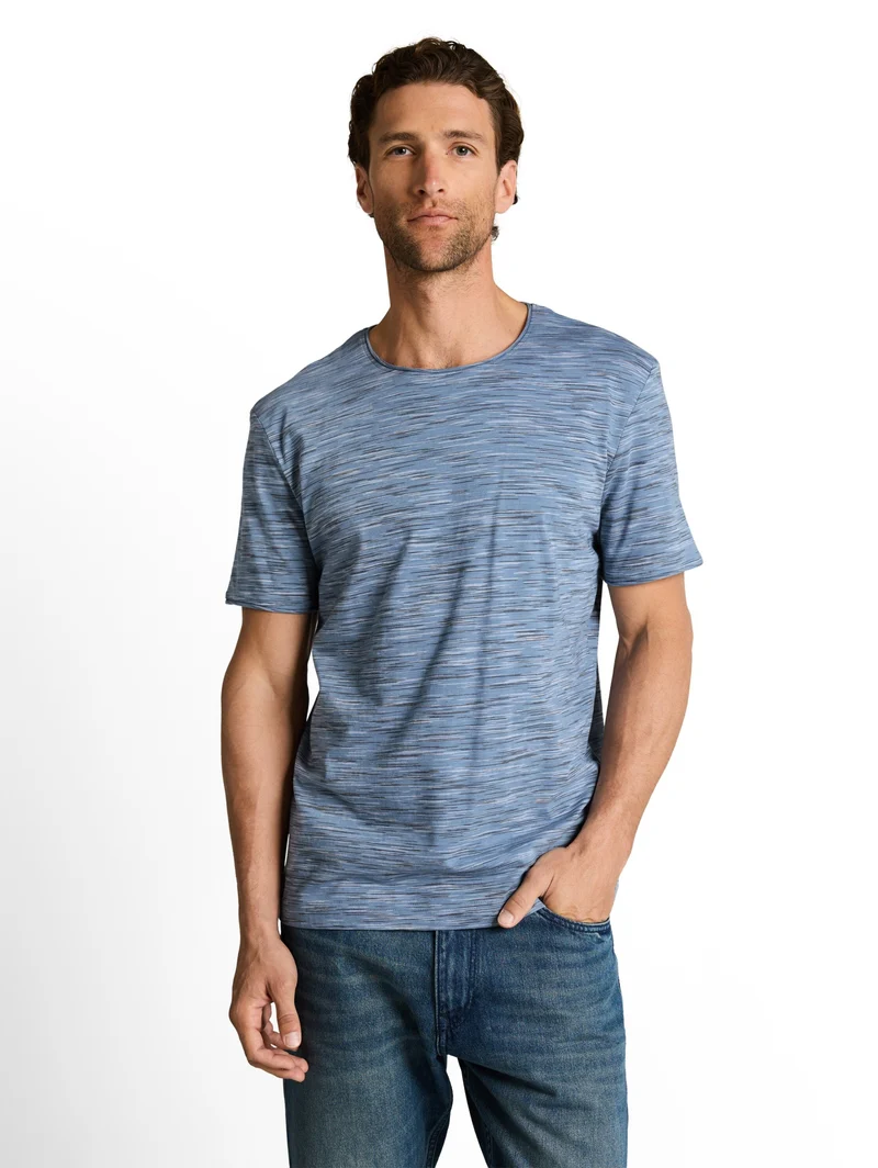 spacedye t-shirt, blue multicolor inject