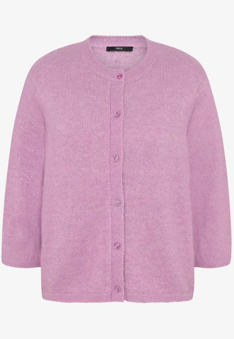 Strickjacke Kurz 3/4 Arm, Lilac Melange