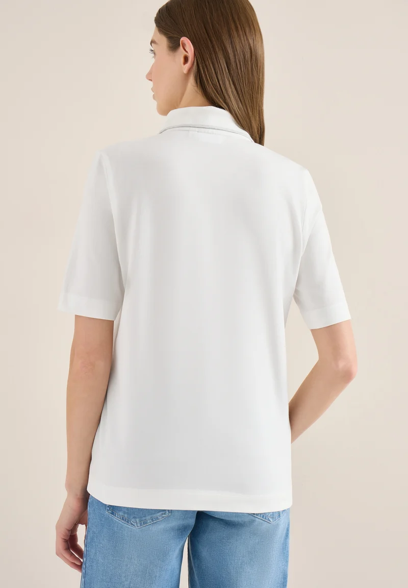 Piquée Polo Shirt, vanilla white